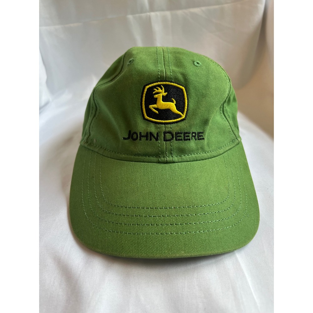 John Deere Youth OSFA Green Cotton Adjustable Baseball Cap Hat